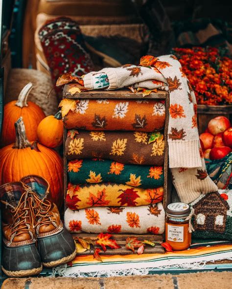 The Big Cozy Fall Leaf Sweater Autumn Cozy Cozy Fall Autumn Inspiration