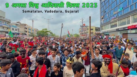 9 अगस्त विश्व आदिवासी दिवस 2023 Vadodara Somatalav 9 August Vishv