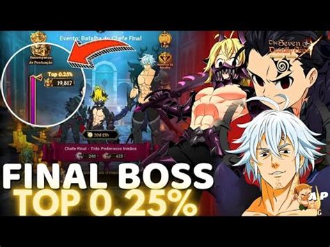 GARANTA SEUS COMO FICAR TOP 0 25 NO FINAL BOSS MELIODAS ESTAROSSA E