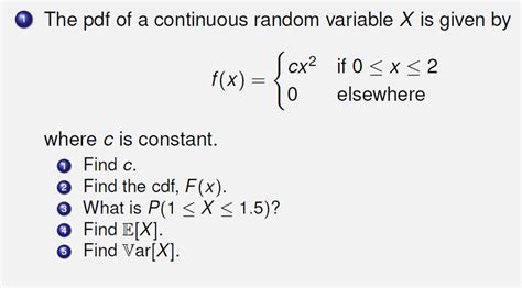 Solved The Pdf Of A Continuous Random Variable X Is Given By Chegg