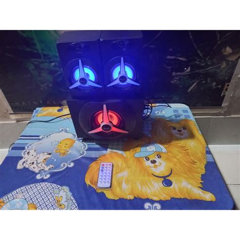 Loa Bluetooth Kisonli TM 7000A 2 1 Đèn Led RGB Shopee Việt Nam