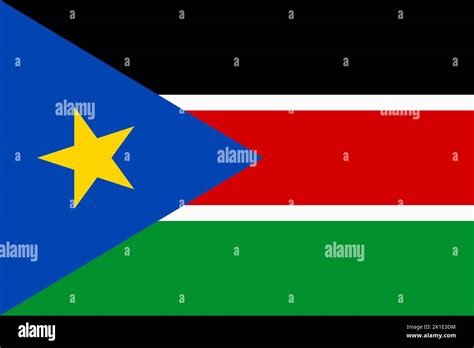 South Sudan Flag South Sudanese National Banner And Patriotic Symbol