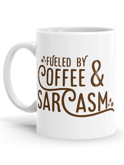 Fueled By Sarcasm | Coffee Mugs | Redwolf