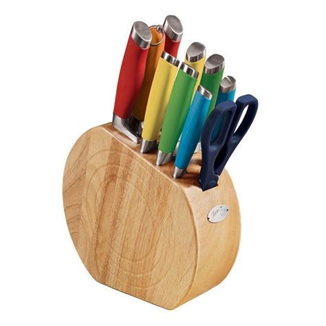 Fiesta Multicolor 11 Piece Knife Block Set 6134m7fsto38ds Cutlery