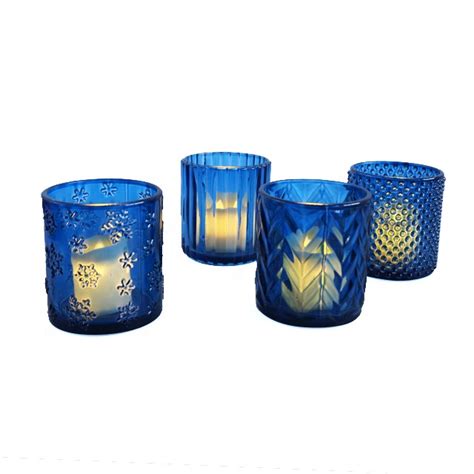 Weddings Use And Yes Handmade Blue Votive Candle Holders High Quality Blue Tealight Candle