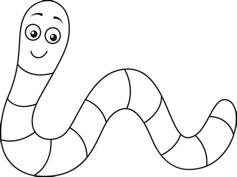 Worm Cut Out Template