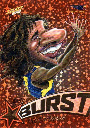 Afl Footy Stars Starburst Caricatures Sb Nic Naitanui Eagles