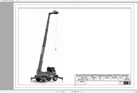 Merlo ROTO 45 25 MCSS 2010 Electrical Diagram 36343 3G