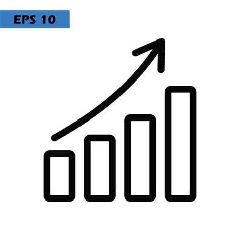 Premium Vector Graph Chart Icon Logo Design Vector Template Illustration