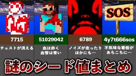 マイクラの隠された謎のシード値まとめ【一気見まとめ】【ゆっくり解説】 Minecraft Summary マイクラ動画