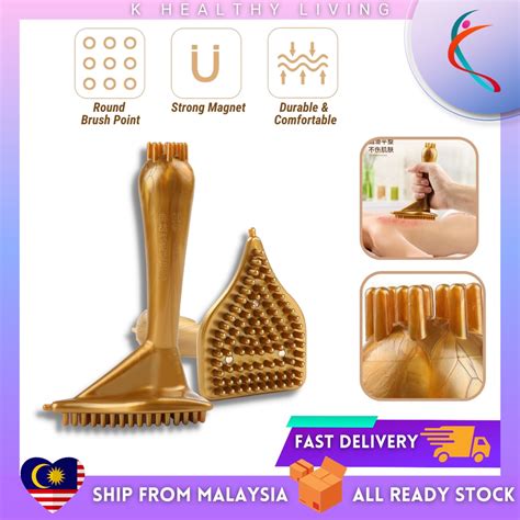 【ready Stock】meridian Gua Sha Slimming Brush Tummy Arm Bust Detox