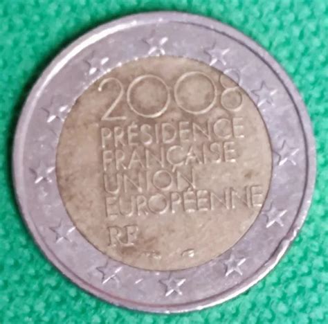 PIÈCE RARE 2 euros 2008 présidence française Union européenne RF EUR 10