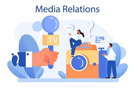 Premium Vector Media Relations Concept