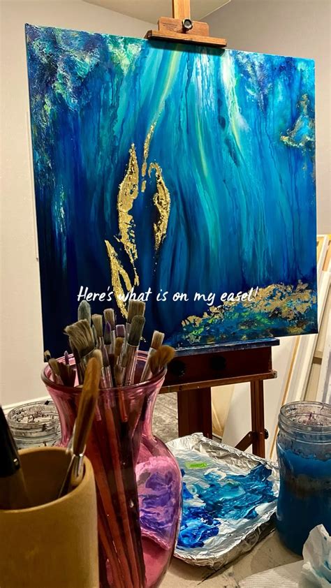 Heres What Is On My Easel Large Abstracts Wall Art Home Accents