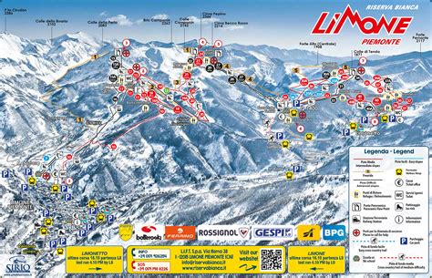 Cartina Limone Piemonte Mappa Piste Sci Limone Piemonte