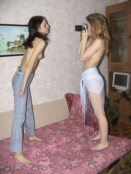 Four Playful Amateur Teens Pose Provocatively As They Strip Down Naked CoedCherry
