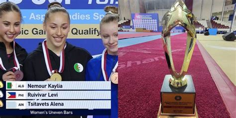 Kaylia Nemour la gymnaste algérienne décroche la médaille d Or à Doha