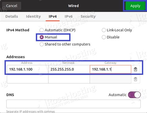 How To Configure Static Ip Address On Ubuntu Rosehosting