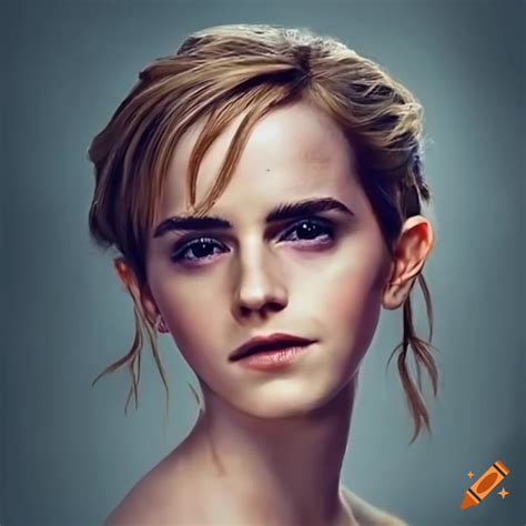 Portrait Of Emma Watson As Venus On Craiyon