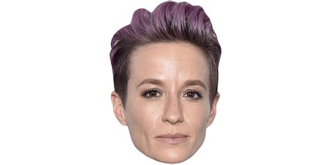 Megan Rapinoe (Purple Hair) Celebrity Mask - Celebrity Cutouts