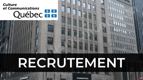 Mcc Qu Bec Lance Un Concours De Recrutement Salaires Jusqu An