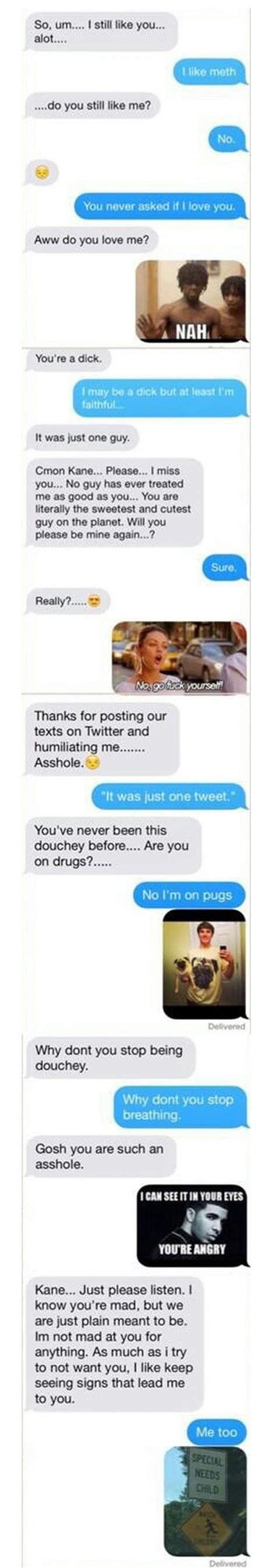 This Genius Responds Perfectly To Texts From His Cheating Ex Girlfriend Funny Text Messages