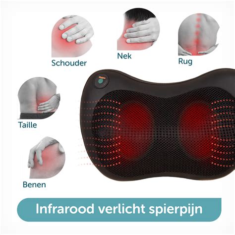 Fordig Shiatsu Massagekussen Massageapparaat Met Roterende