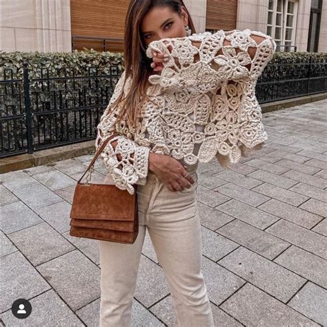 Lastzara Crochet Sweater Bloggers Favorite Camisola De Crochet