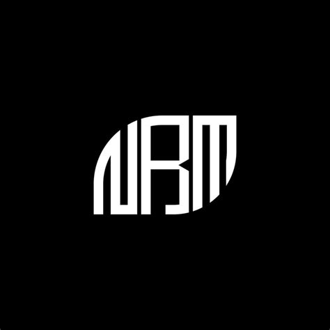 NRM letter logo design on BLACK background. NRM creative initials ...