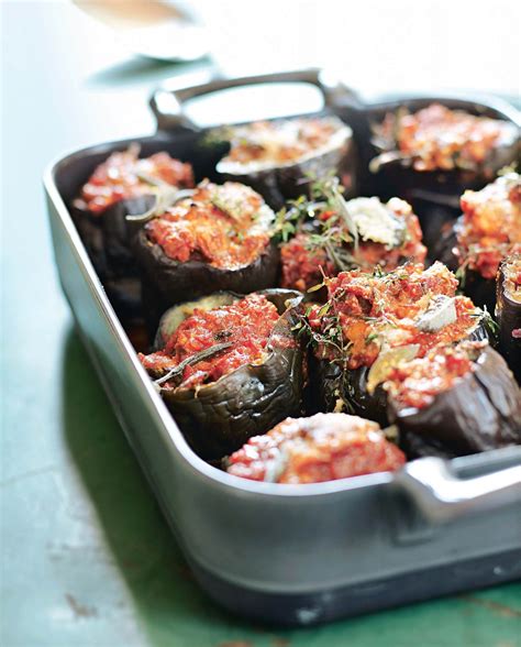 Recette aubergines farcies à la provençale Marie Claire