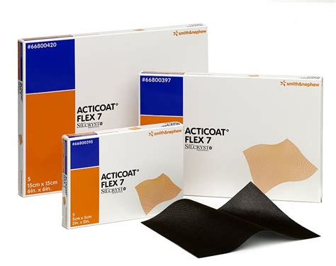 Acticoat Flex 7 Antimicrobial Wound Dressing Nanocrystalline Silver