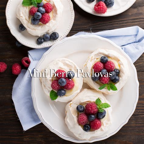 Mini Berry Pavlovas Melissas Foodies