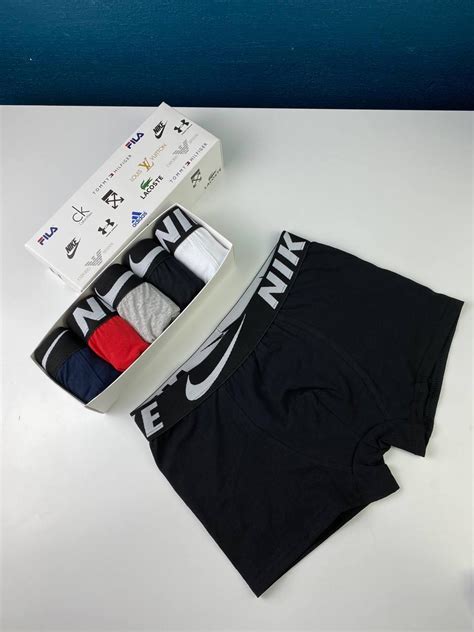Трусы мужские Nike боксерки разного цвета, Найк хлопковые, в наборе 5 ...