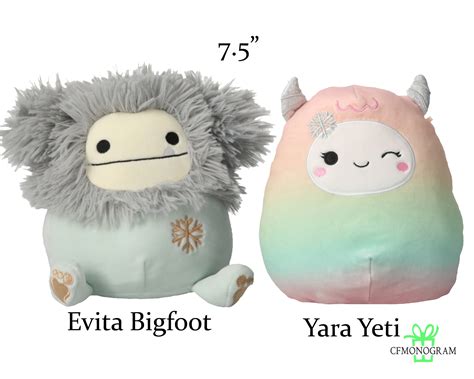 Squishmallow Christmas Snowman 7 5 Holiday Yara Yeti Etsy