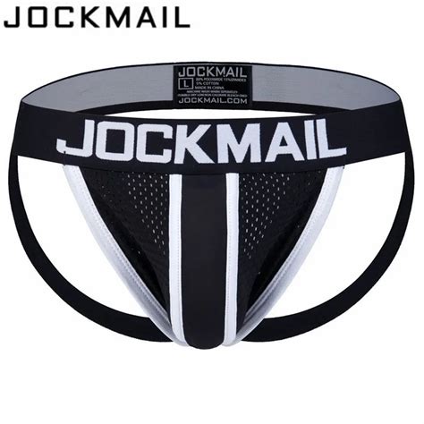 Jockmail Brand Mesh Men Jockstraps Gay Underwear Sexy Men Underwear