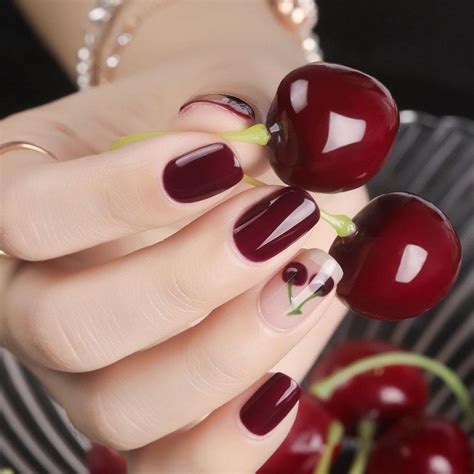 Маникюр Вишня С Дизайном — Richnail.ru