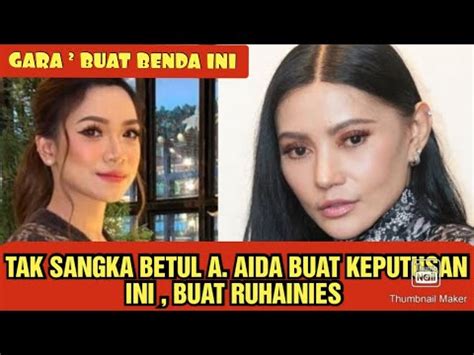 Ramai Terkejut Selepas Mendengar Kenyataan A Aida Ini Tak Sangka