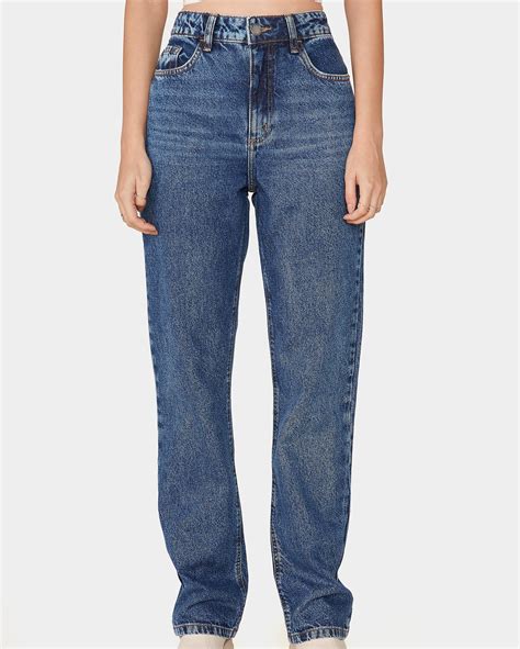 Riachuelo Cal A Jeans Feminina Reta Estonada Denim M Dio Pool By