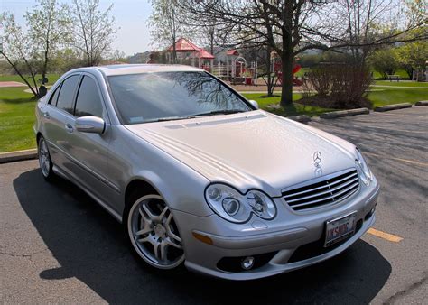 Stock 2005 Mercedes Benz C55 Amg Brilliant Silver Metallic 14 Mile