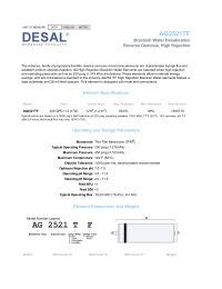 Suez Osmonics Desal Ag Tm Gpd Ro Membrane Element Fresh Water