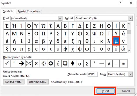 How to insert micro symbol in word online? - WordOnlineTips.com