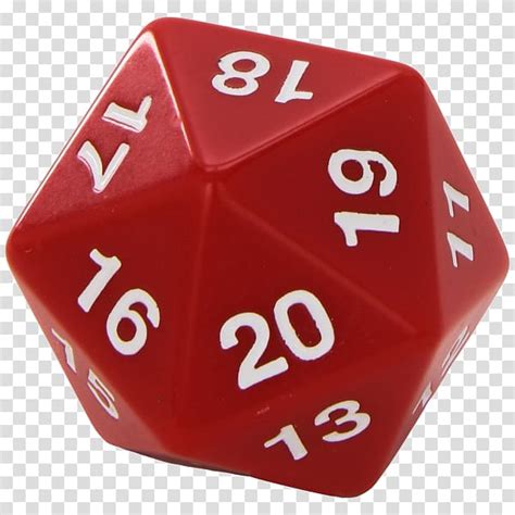 Dice Game D20 System Koplow 55 Mm Countdown D20 Dice Red Number Dice