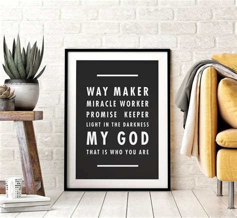 Way Maker Song Lyrics Printable Wall Art Sinach Lyrics - Etsy