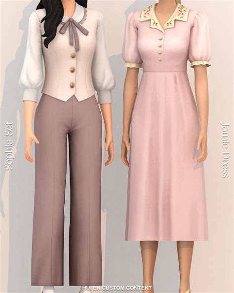 Cottage Collection Items Huien In Sims Dresses Sims