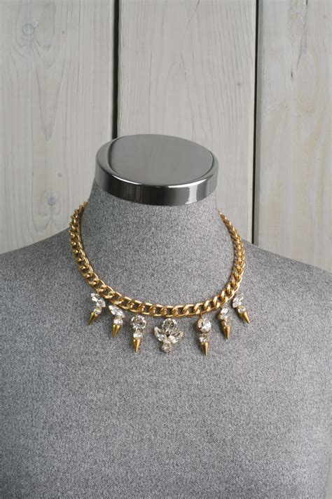 Crystal Spike Necklace · Extract From Diy Statement Necklaces By Erin