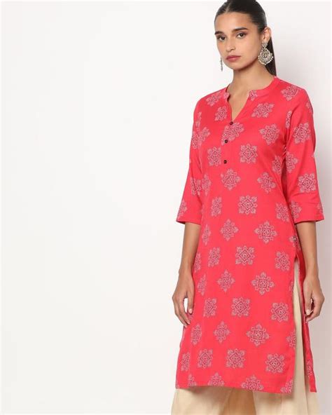 Floral Print Straight Kurta Jiomart