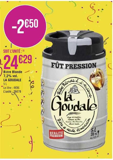 Promo Bière Blonde 7 2 Vol La Goudale chez Géant iCatalogue fr
