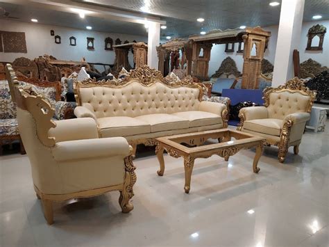 Wooden Carved Maharaja Sofa Set For Home At Rs In Saharanpur