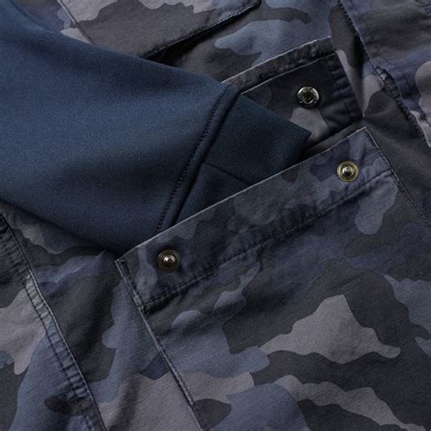 Nike Camo Jacket Dark Obsidian And White End Us