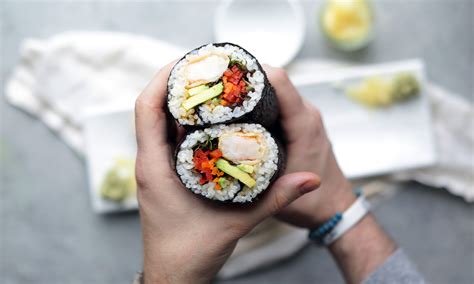 Sushi Burrito Recipes Spicy Tuna And Tempura Shrimp Billy Parisi